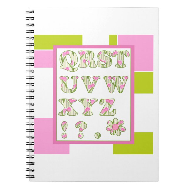 Carnet Alphabet pour enfants, apprendre l'alphabet, ABC (Devant)