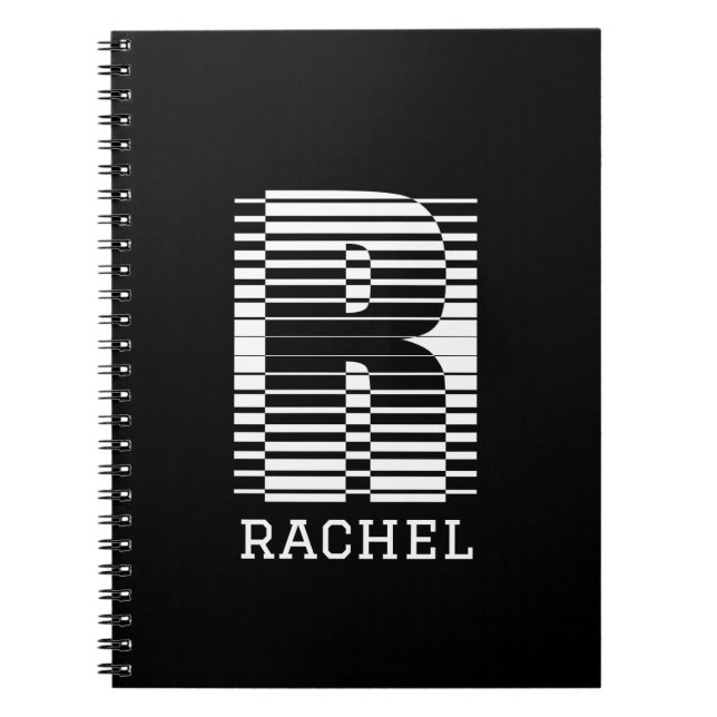 CARNET ALPHABET R- LETTRE R INITIALE R- NOM PERSONNALISÉ (Devant)