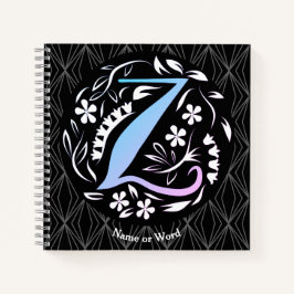 Carnet Alphabet Z Monogramme manuscrit