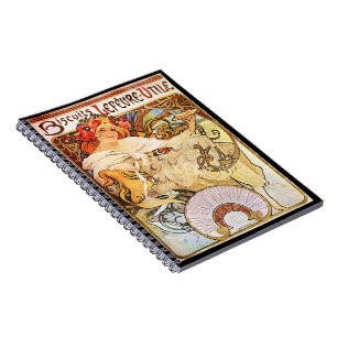 Carnet Alphonse Mucha Biscuits Lefevre-Utile