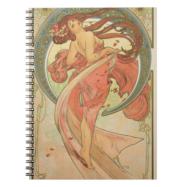 Carnet Alphonse Mucha - danse (Devant)