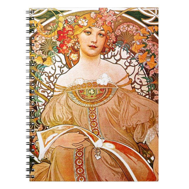 Carnet Alphonse Mucha Dreaming (Devant)