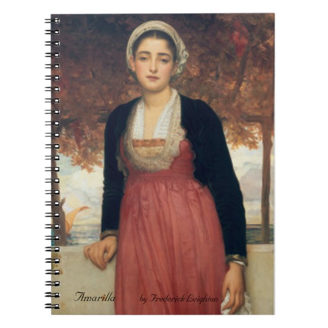 Carnet Amarilla par Frederick Leighton Notebook (Devant)