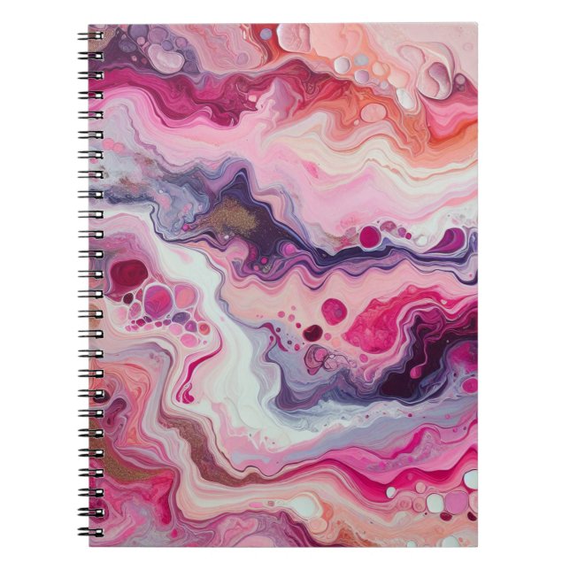 Carnet Amateur de conception de coulée acrylique rose (Devant)