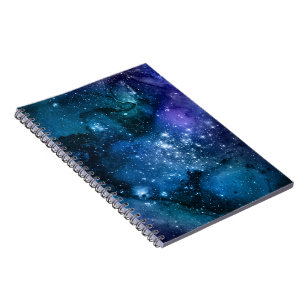 Carnet Amateurs de galaxie Starry Space Blue Sky White Sp