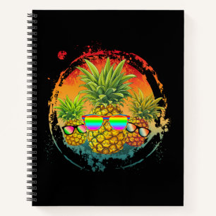 Carnet Ambiance d'été drôle à l'ananas