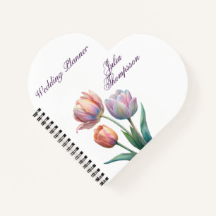 Carnet Ambiance romantique et poétique Pastel Tulips