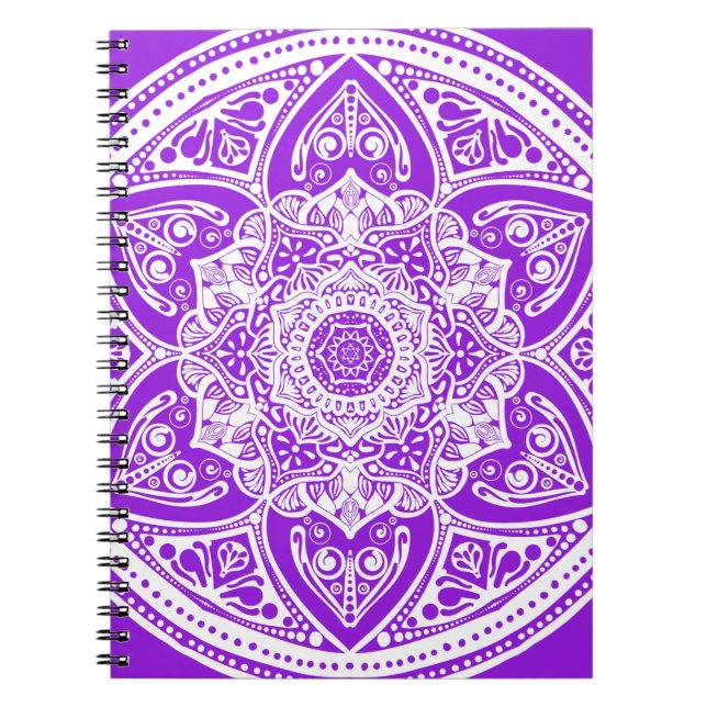 Carnet Amethyst Mandala (Devant)