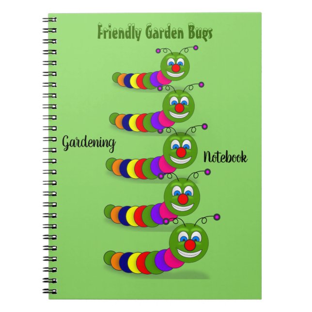 Carnet Amical Garden Bug Ladder Green Organic Gardening (Devant)