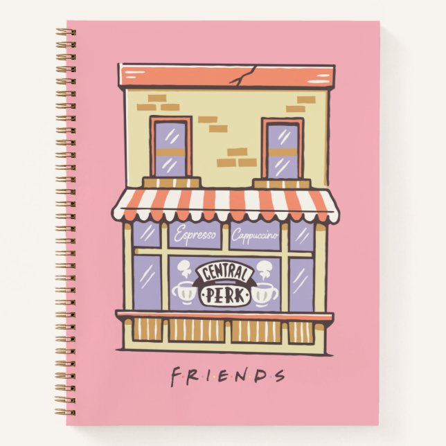 Carnet AMIS™ | Central Perk Cartoon Coffee Shop (Devant)