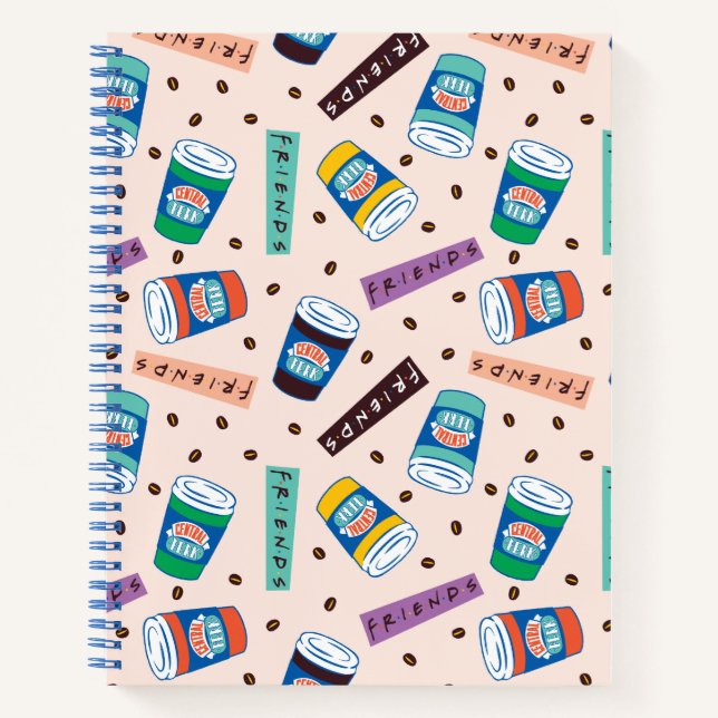 Carnet AMIS™ | Central Perk Vibrant Motif café (Devant)