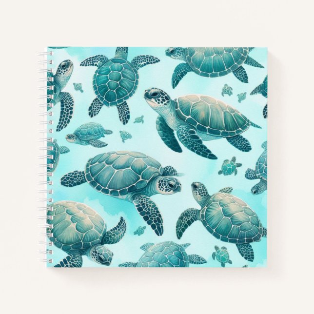 Carnet Amis de la tortue marine (Devant)