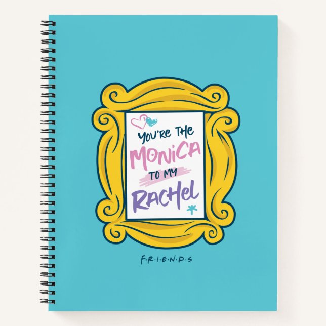 Carnet Amis™ Peephole | Vous êtes la Monica à ma Rachel (Devant)