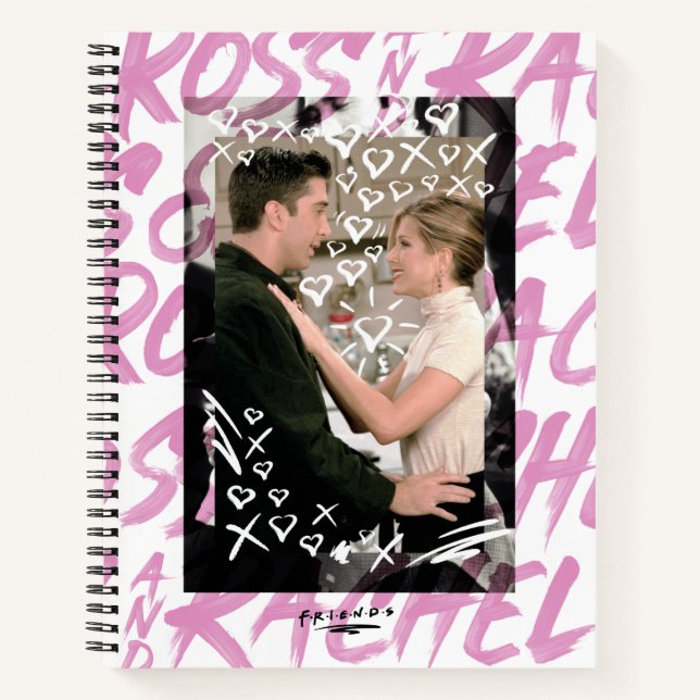 Carnet AMIS™ | Ross Et Rachel Doodled Hearts (Devant)