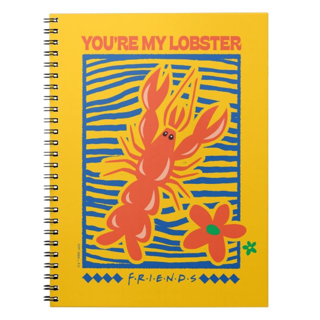 Carnet AMIS™ | Vous êtes mon homard vibrant graphique (Devant)
