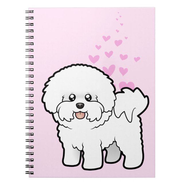 Carnet Amour de Bichon Frise (Devant)