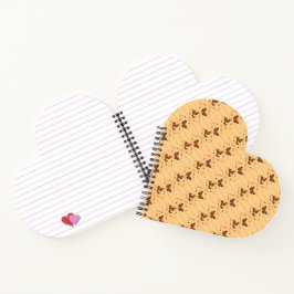 Carnet Amour et papillons en orange