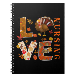 Carnet AMOUR Infirmière Cadeaux Turquie automne Merci