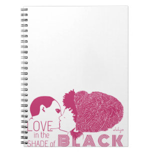 Carnet AMOUR NOIR en ROSE
