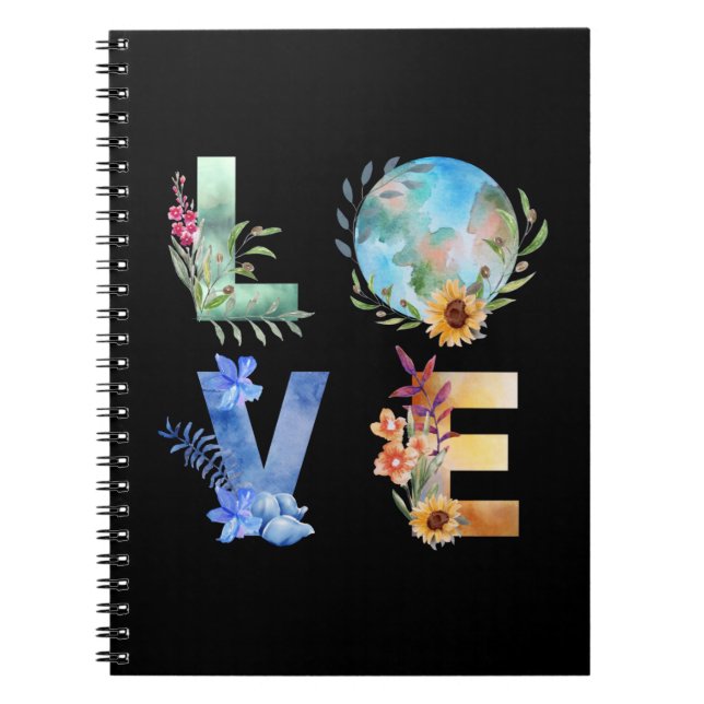 CARNET AMOUR SAUVER NOTRE PLANÈTE (Devant)