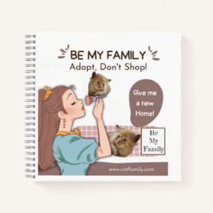 Carnet Amoureux de chats mignons et fiers de leur famille