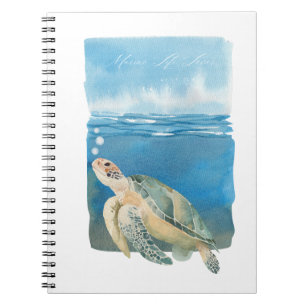 Carnet Amoureux de la vie marine Tortue de mer Art à l'aq