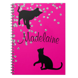 Carnet Amoureux de les chats Moderne Spots Roses Personne