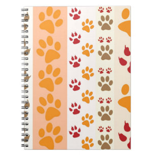 Carnet Amoureux de les chiens Empreintes de pattes