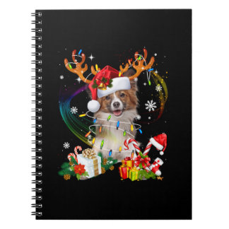Carnet Amoureux de les chiens | Papillon Noël présent
