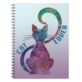 Carnet Amoureux des chats coloré