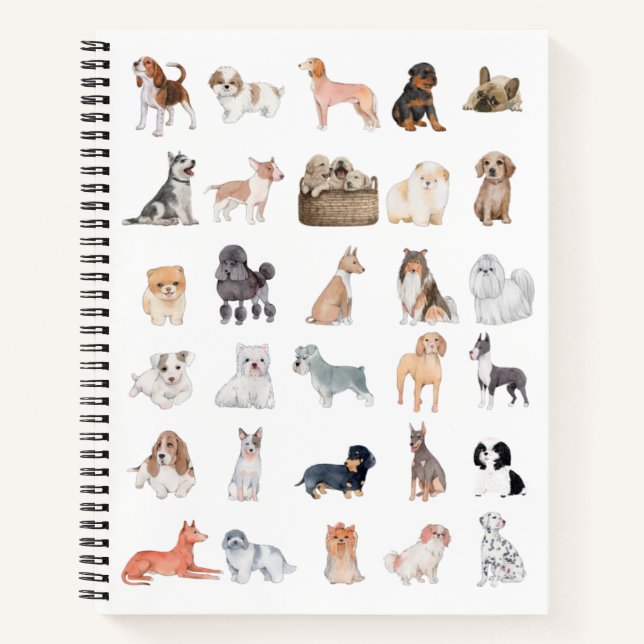 Carnet Amoureux des chiens (Devant)
