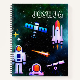Carnet Amusant Astronaut Collage Sketch personnalisé