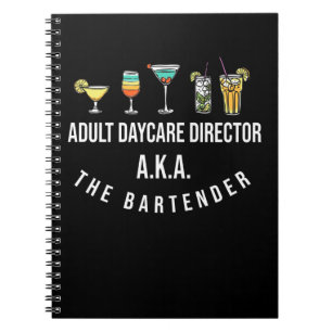 Carnet Amusant Bartender Alcool Mixer Barkeeper plaisante