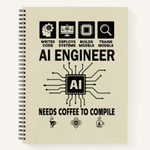 Carnet Amusant ingénieur en intelligence artificielle a b
