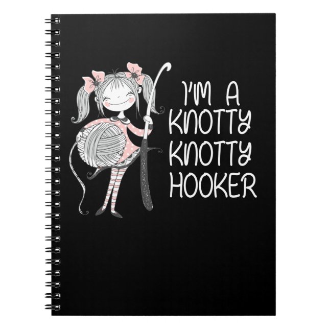 Carnet Amusant Knitter Crafting Tricot Louveur de fils (Devant)