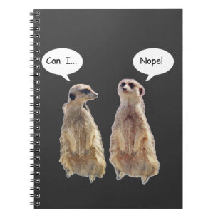 Carnet Amusant, mignon meerkats en conversation