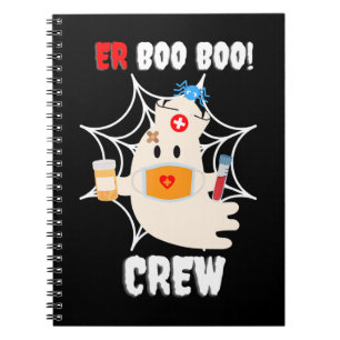 Carnet Amusante ER Boo Boo Infirmière d'équipage Hallowee