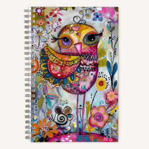 Carnet *~* AN1 Fantaisie Florale Caprice Oiseau MIGNON