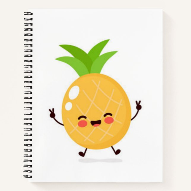 Carnet Ananas de paix mignon (Devant)