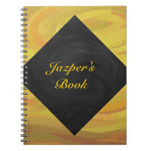 Carnet Ananas et Monogramme noir