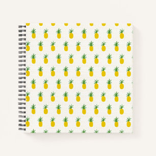 Carnet Ananas tropicaux d'or