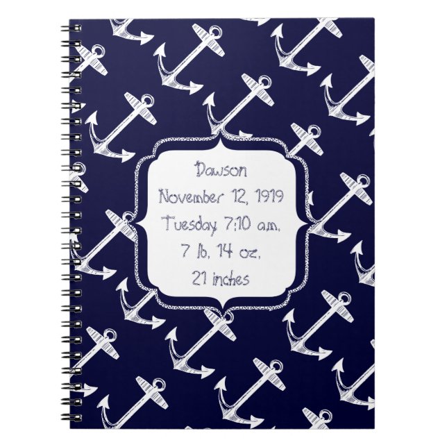 Carnet Anchor Pattern (Devant)