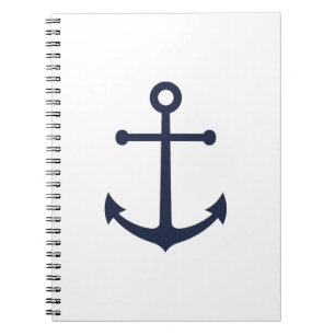 Carnet Ancre bleue marine