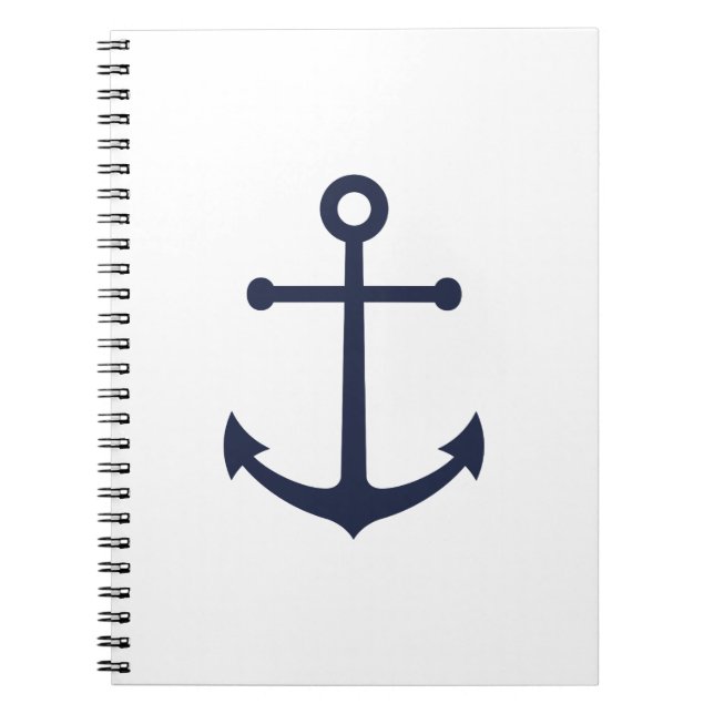 Carnet Ancre bleue marine (Devant)