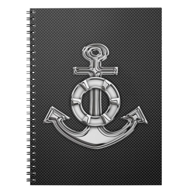 Carnet Ancre Chrome Lifesaver sur fibre de carbone (Devant)