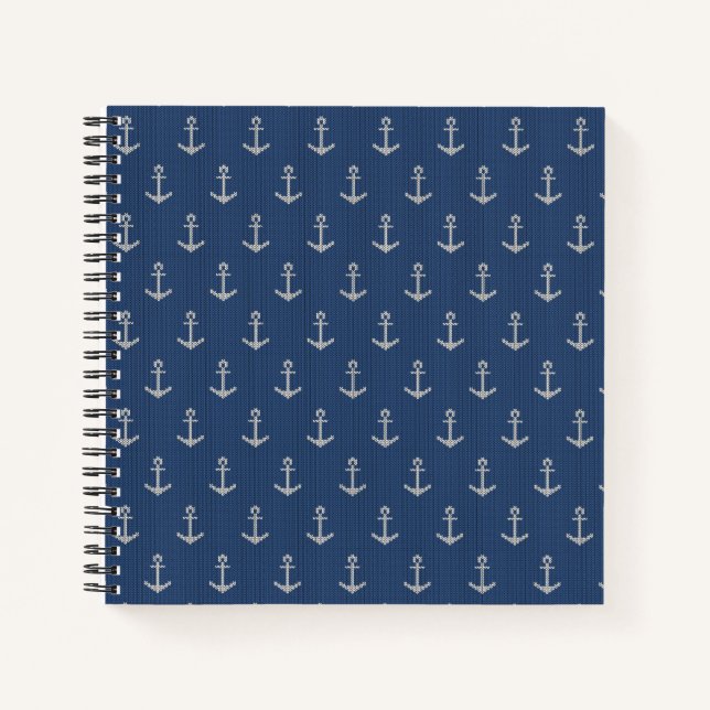 Carnet Ancre de la mer de Knit (Devant)