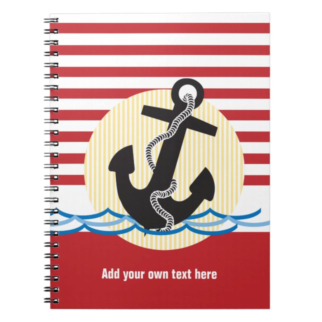 Carnet Ancre, Soleil et Eau Nautique (Devant)