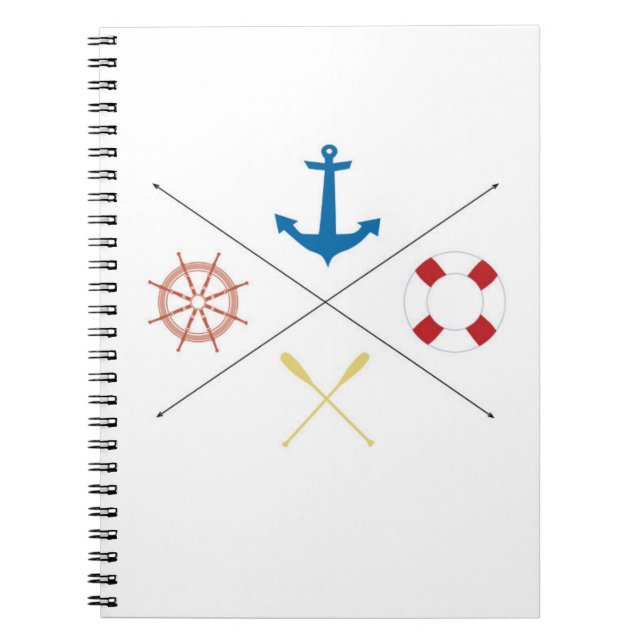 Carnet Ancres nautiques voilier bateau à voile Ore Note L (Devant)