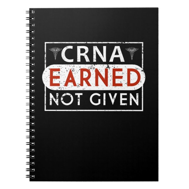 Carnet Anesthésiste d'anesthésiste enregistré par CRNA (Devant)