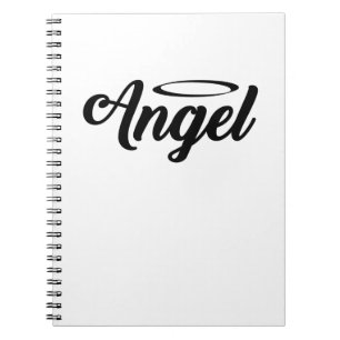Carnet Angel Art Cool Texte Graphique Mot Texte Art Cute